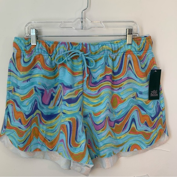 Wild Fable High Rise Drawstring Swirl Shorts - Picture 2 of 7